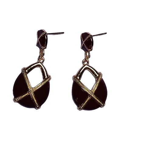 Medieval court style retro earrings, fashionable and personalized earrings, earrings, and pendants are versatile, light luxury, and high-end earrings