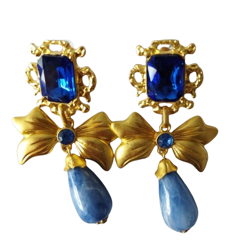 Medieval court style retro earrings, fashionable and personalized earrings, earrings, and pendants are versatile, light luxury, and high-end earrings